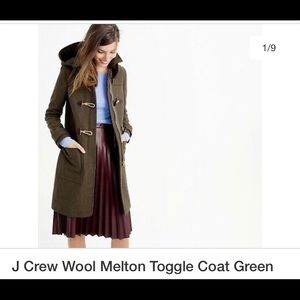 JCrew Melton Wool Toggle Coat size 12